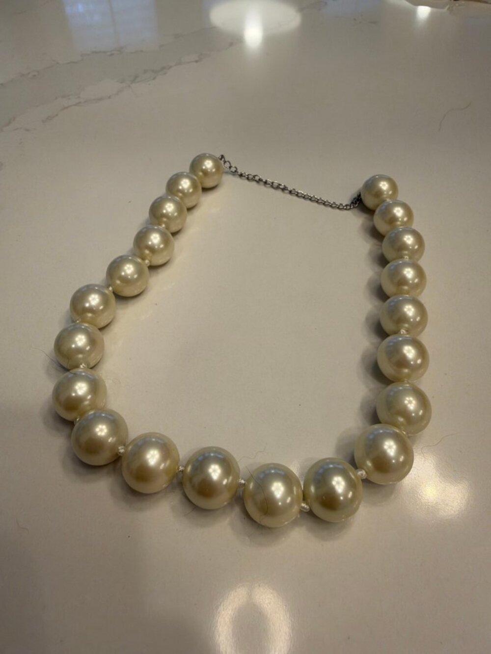 Pearl Necklace Combo — Triple-Strand Freshwater Pearls + Chunky Pearl Choker